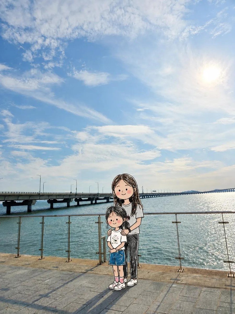 Transform ONLY the people in the uploaded photo into adorable hand-drawn doodle characters while keeping the … - AI提示词参考图，来自西西提示词