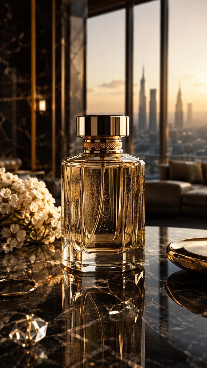 Ultra-realistic professional commercial product photography of a {argument name="product" default="premium gl… - AI提示词参考图，来自西西提示词