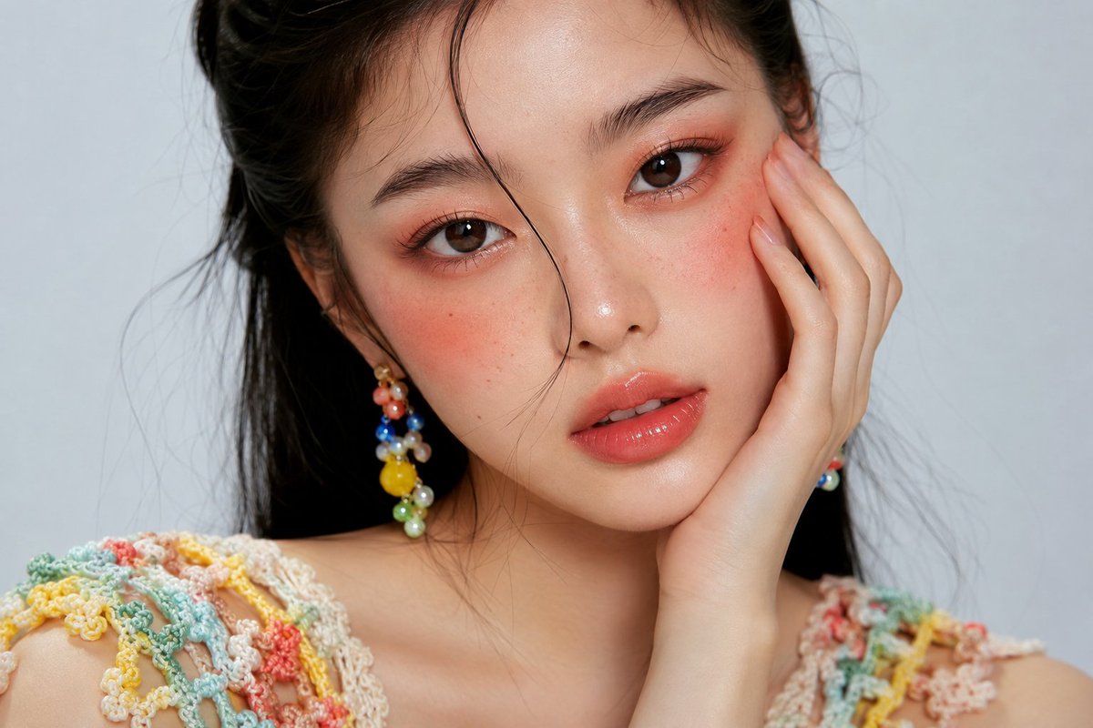 High-end photorealistic 3:2 editorial close-up of a clearly adult {argument name="ethnicity" default="Asian"}… - AI prompt reference from CC Prompt Galaxy