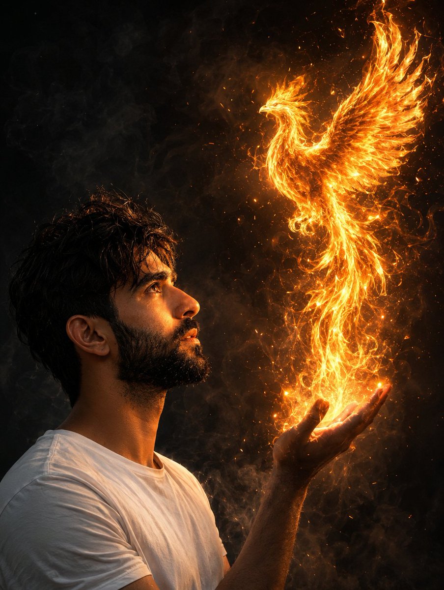 Create an ultra-realistic cinematic fantasy portrait of a handsome young {argument name="ethnicity" default="… - AI提示词参考图,来自西西提示词