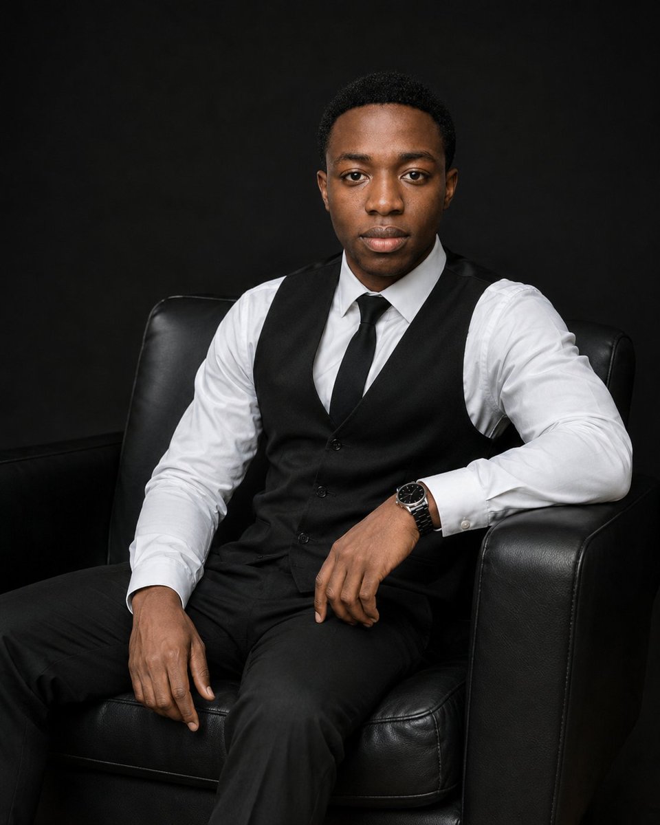 Create an ultra-realistic cinematic studio portrait of {argument name="subject" default="an adult Black man i… - AI提示词参考图，来自西西提示词
