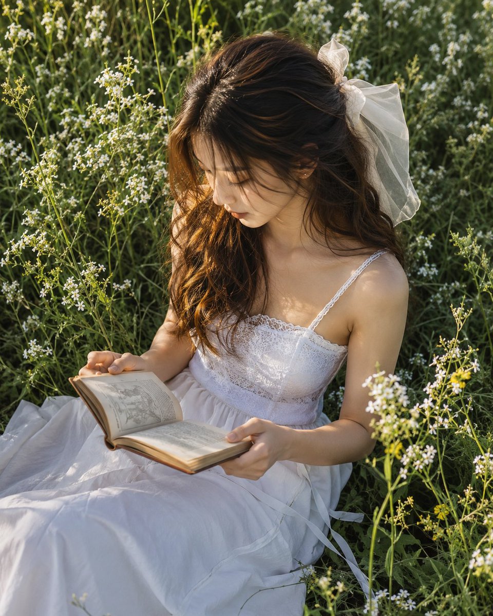 Original high-end lifestyle photo of an {argument name="subject" default="adult woman"} peacefully {argument … - AI提示词参考图，来自西西提示词
