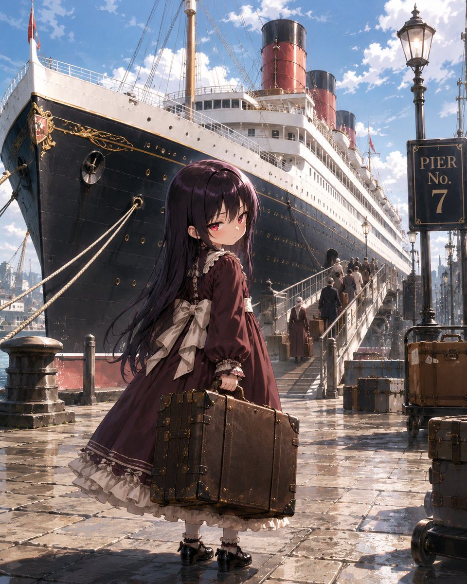 Five-year-old Tamamo Kudo, a runaway little girl heading to the ruined capital of Stregoikabar in Central Hun… - AI提示词参考图，来自西西提示词