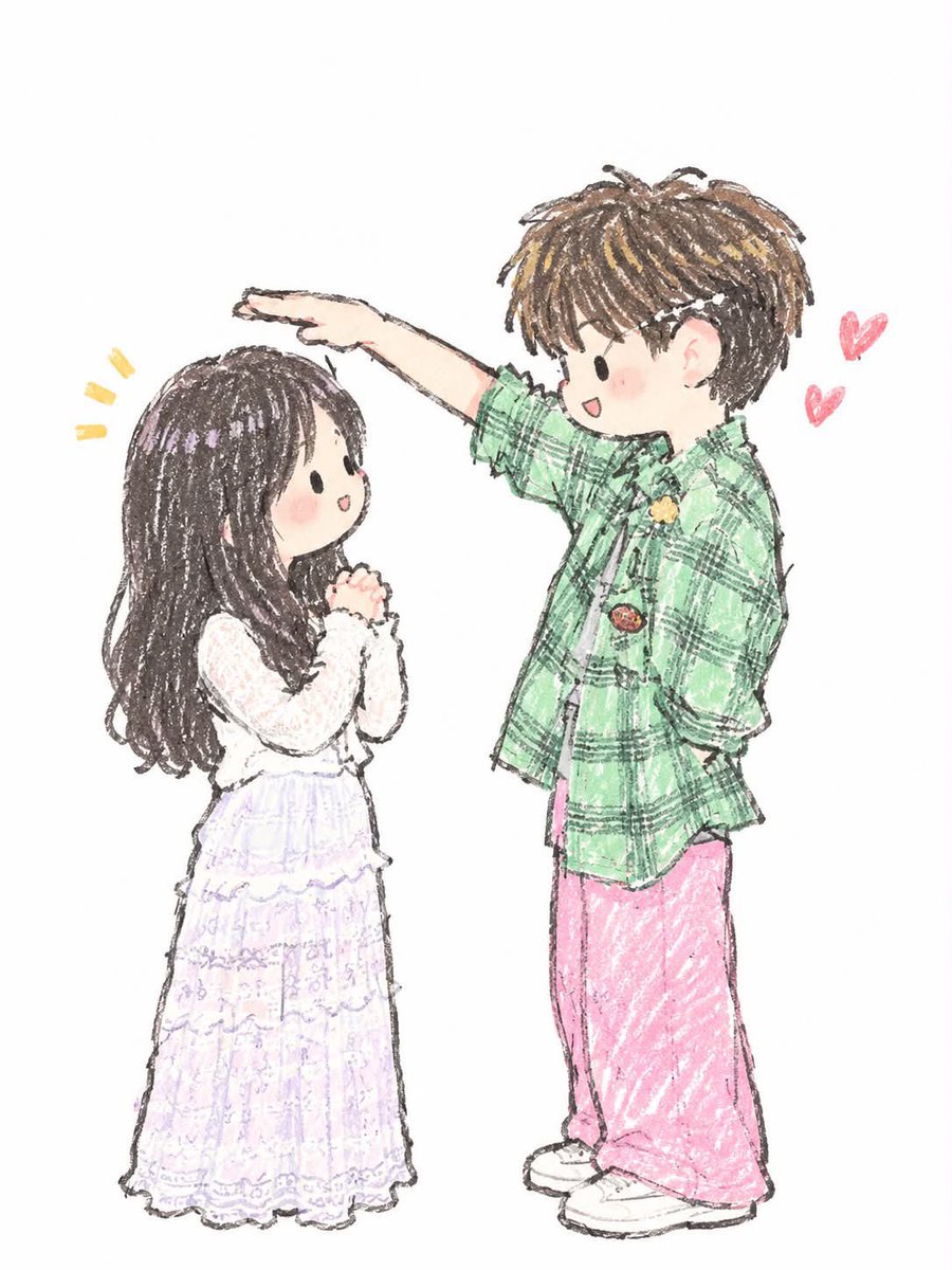 Create a cute hand-drawn Japanese chibi illustration of {argument name="interaction" default="two characters … - AI提示词参考图，来自西西提示词