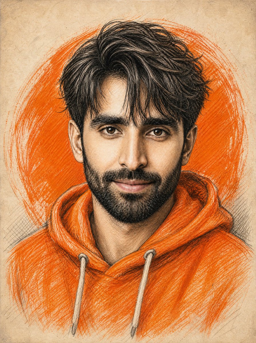 Create a detailed graphite pencil and colored pencil portrait of {argument name="character description" defau… - AI提示词参考图，来自西西提示词