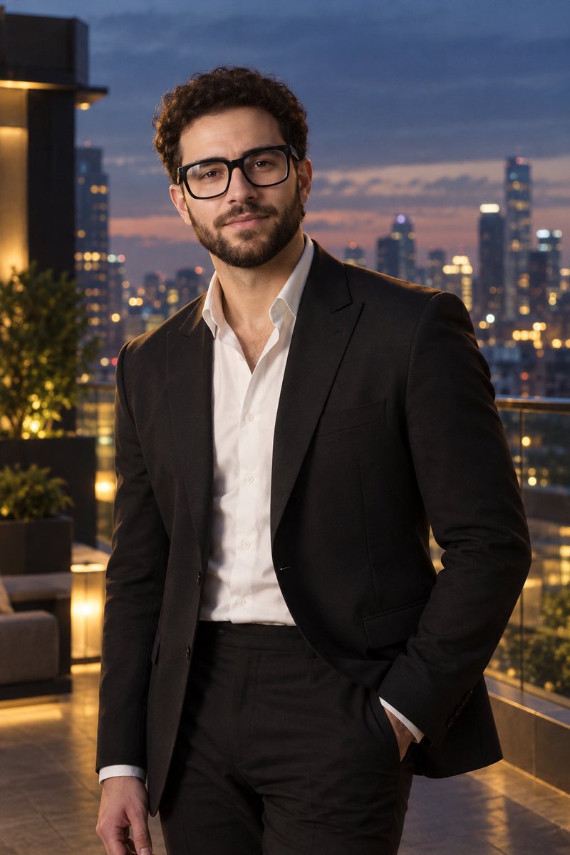 Photorealistic cinematic portrait of a {argument name="subject" default="handsome adult man with tousled medi… - AI提示词参考图，来自西西提示词