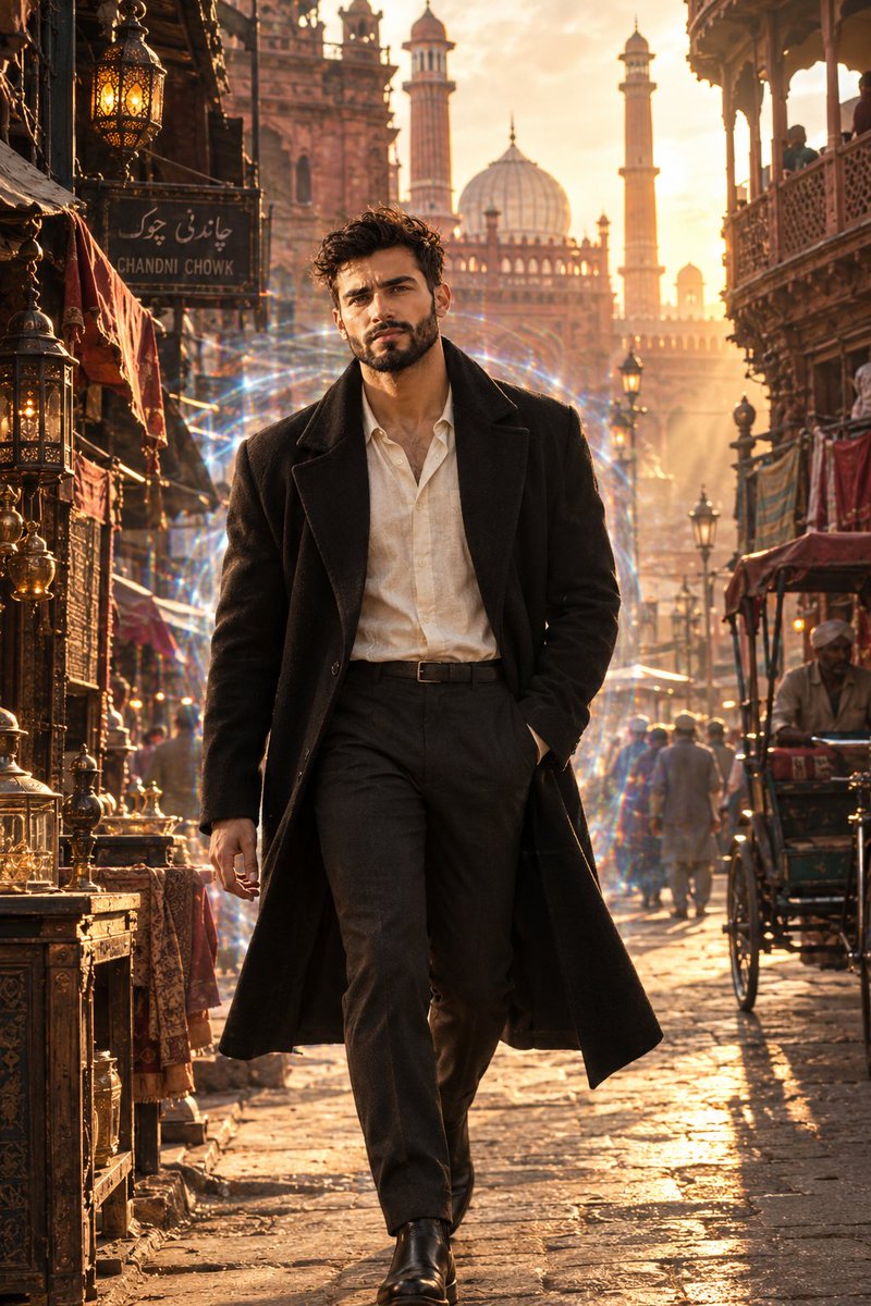 Ultra-realistic cinematic editorial photograph of a strikingly handsome {argument name="subject" default="you… - AI提示词参考图，来自西西提示词