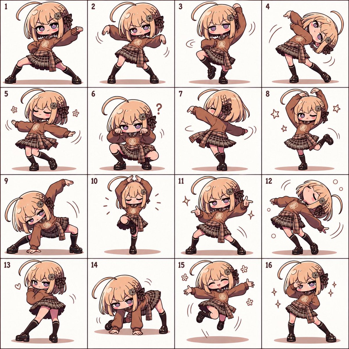 Goal: Create a single square character reference sheet showing {argument name="character name" default="MiniM… - AI提示词参考图，来自西西提示词