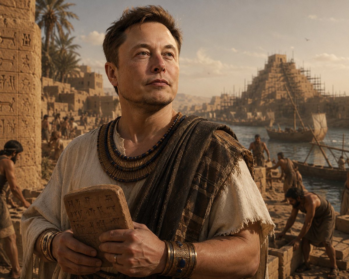 Create a cinematic photorealistic historical portrait of {argument name="character name" default="Elon Musk"}… - AI提示词参考图，来自西西提示词