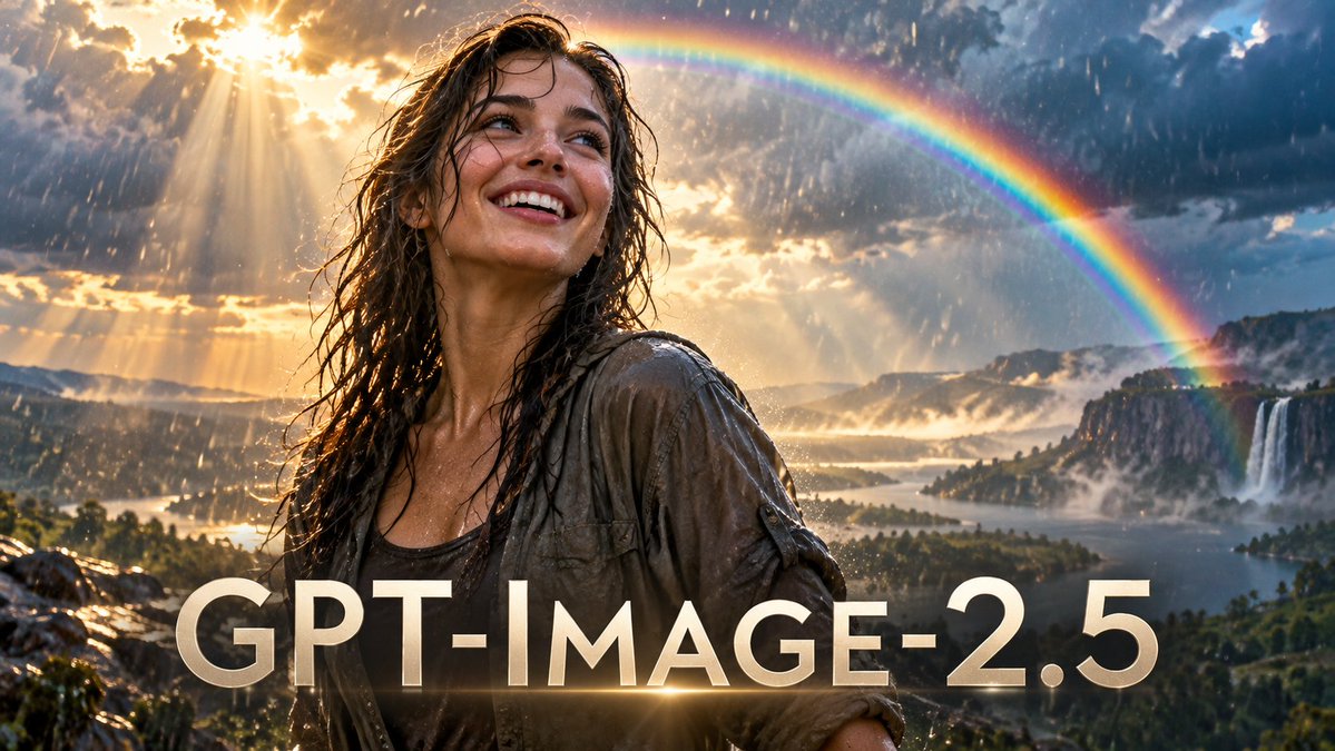 Create a cinematic photorealistic widescreen hero image for an AI image model announcement. A young woman wit… - AI提示词参考图，来自西西提示词