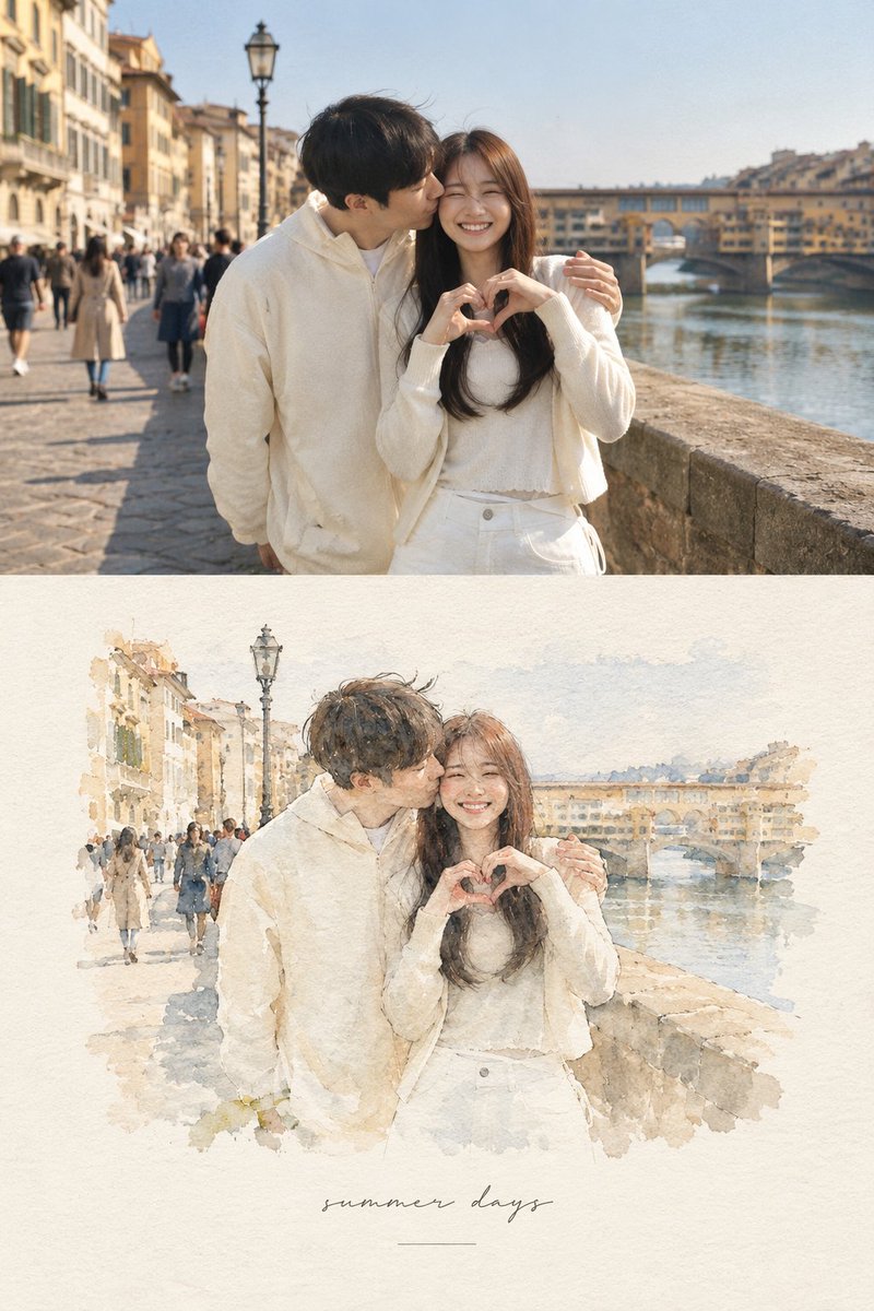 Create a refined editorial {argument name="location atmosphere" default="European"} travel-art composition ba… - AI提示词参考图，来自西西提示词
