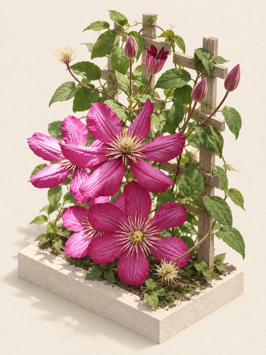 Using the provided reference image as the botanical source, transform the old close-up garden photo into a po… - AI prompt reference from CC Prompt Galaxy